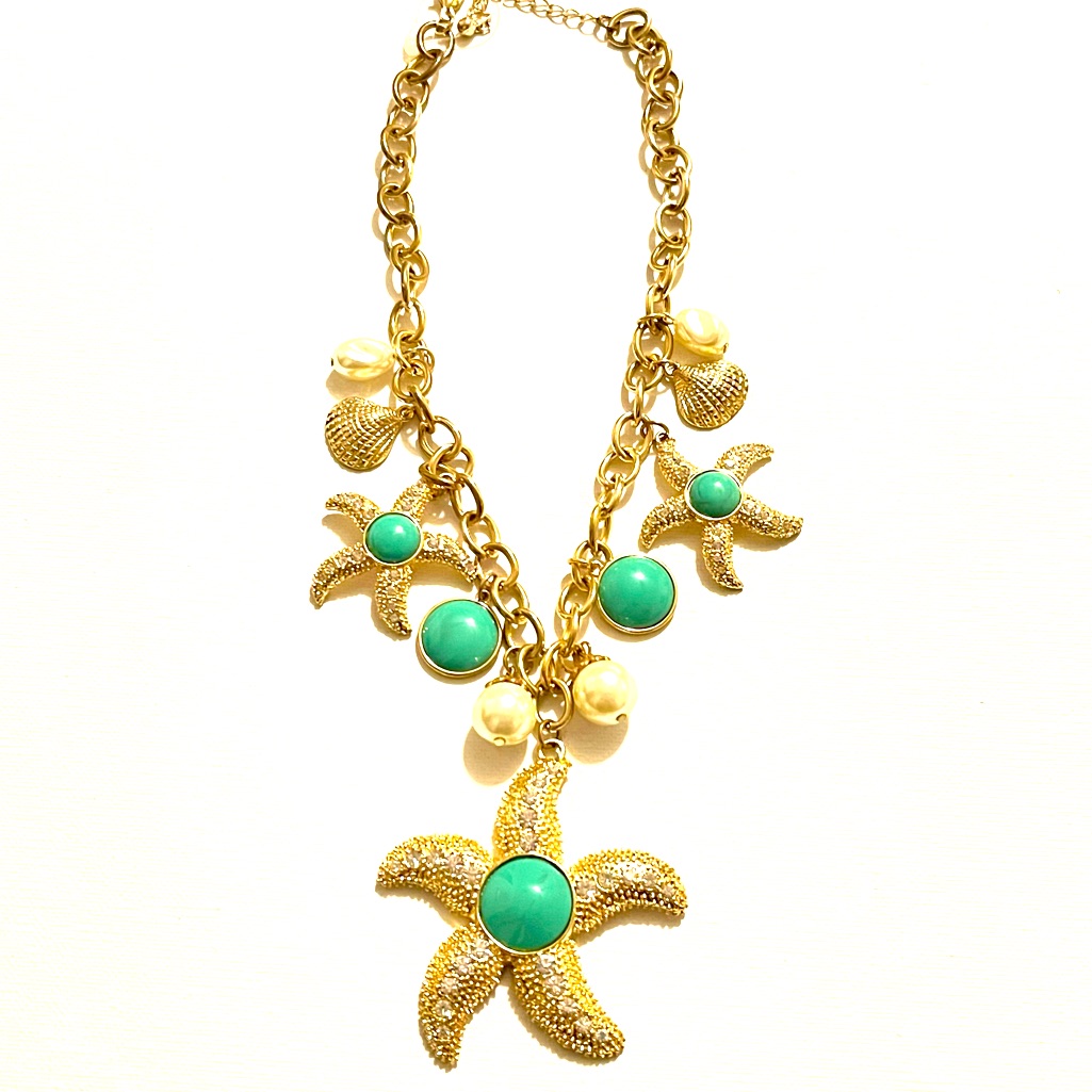 Statement Necklace Goldtone